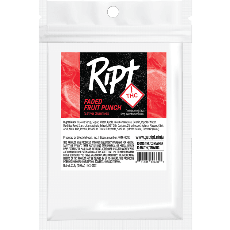 RIPT | Gummies | (S) Faded Fruit Punch