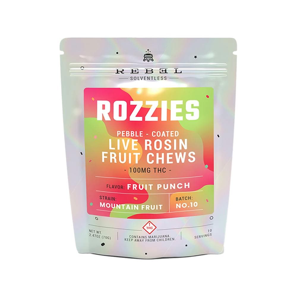 REBEL | Rozzies Rosin Gummies | Fruit Punch