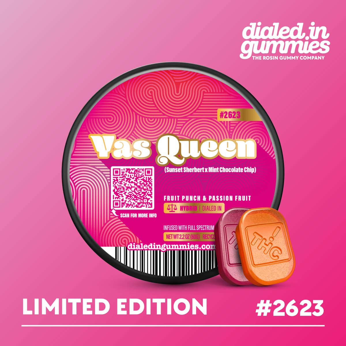 100mg - Yas Queen - Rosin Gummies (10pk)