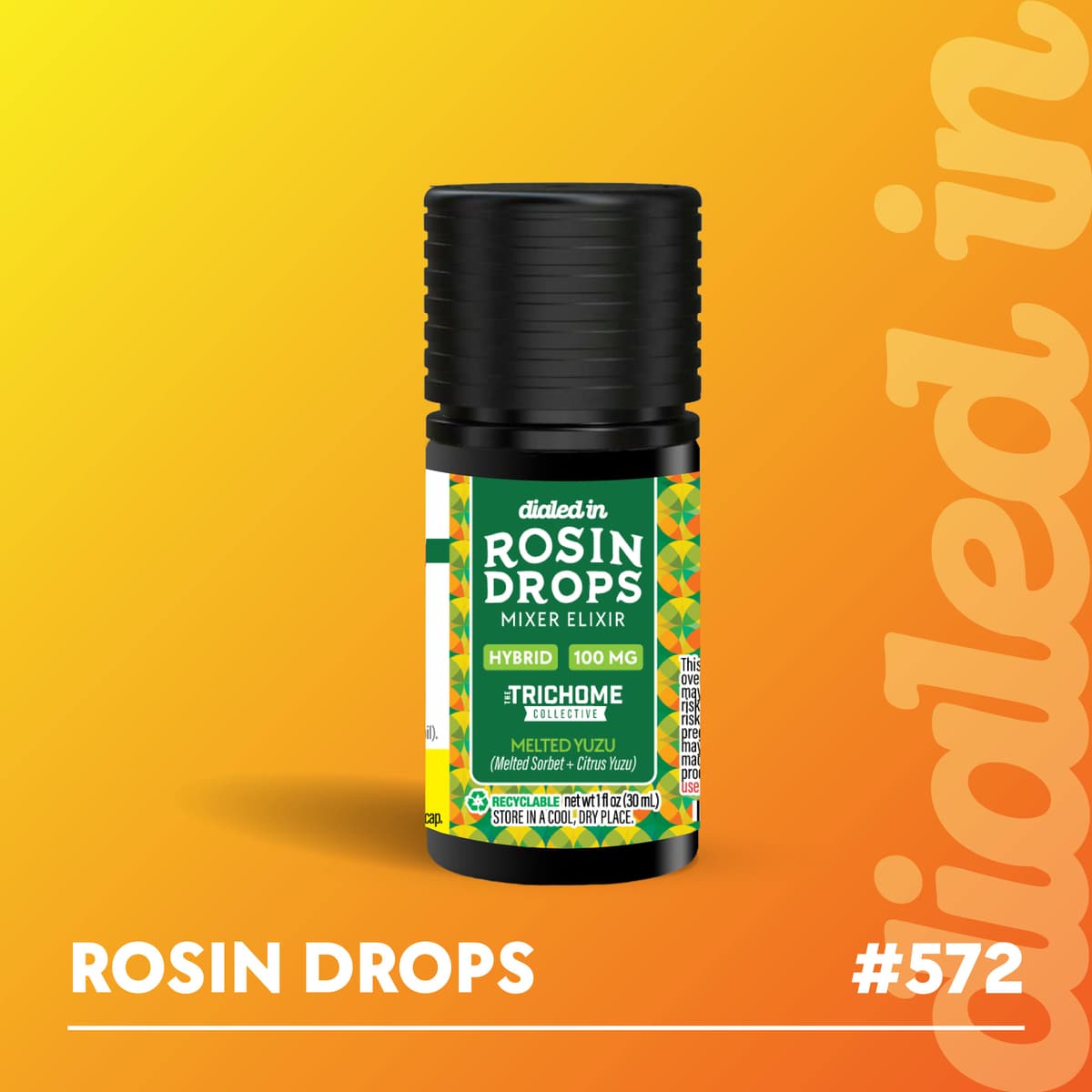 100mg - Melted Yuzu - Rosin Drops