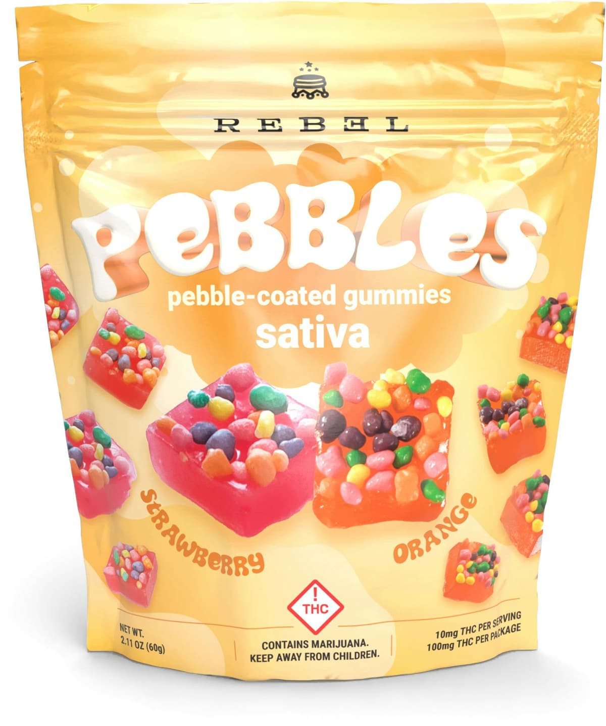 REBEL | Pebbles Gummies | Sativa