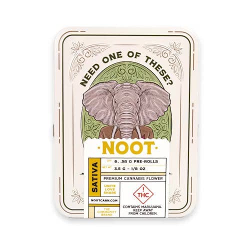 NOOT | Prerolls | 6 Pack - (S) Orange Cookie Chem