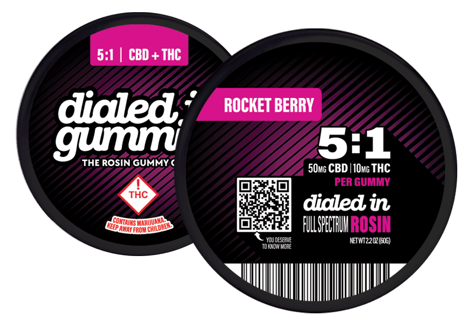 100mg - Rocket Berry 5:1 - Rosin Gummies (20pk)