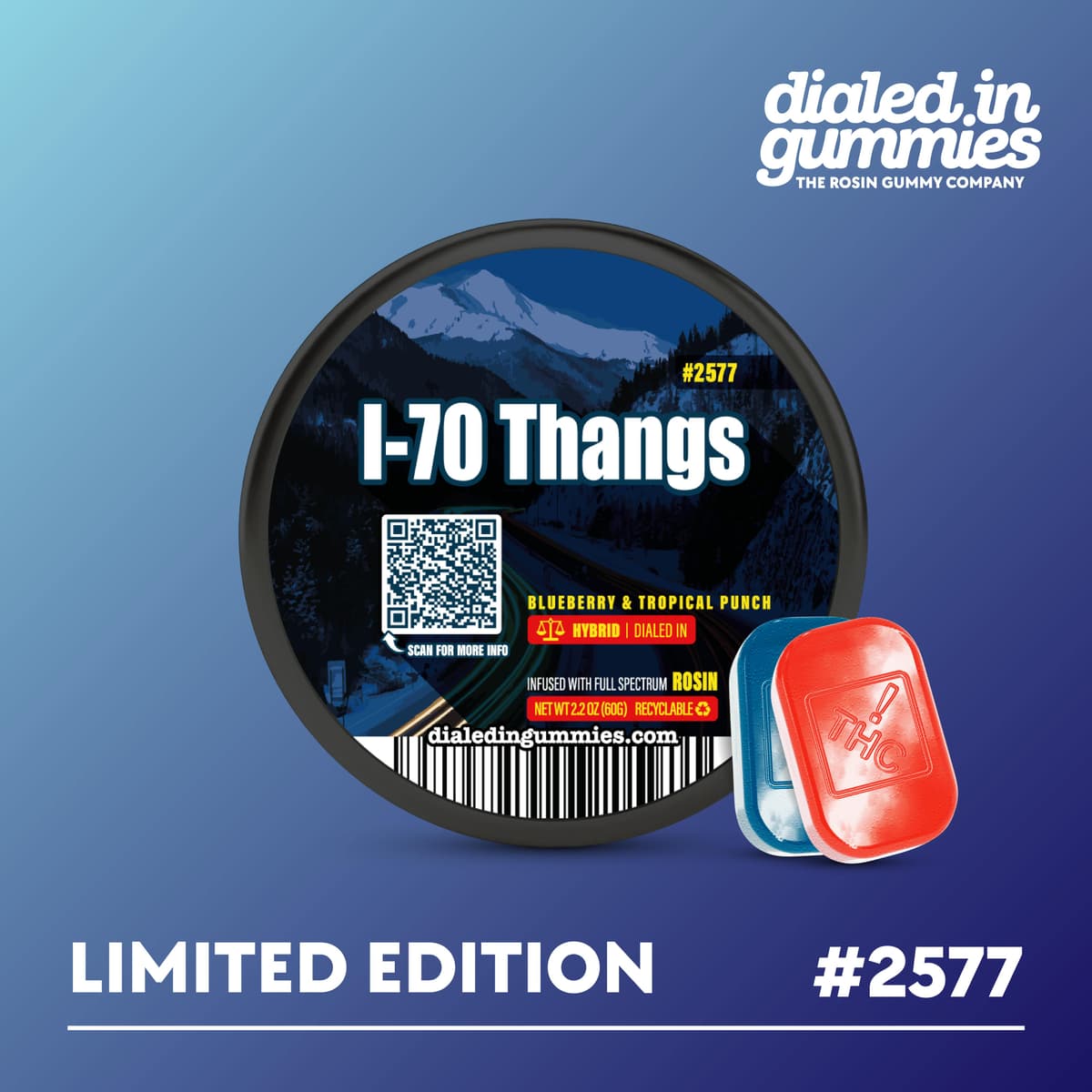 100mg - I-70 Thangs - Rosin Gummies (10pk)