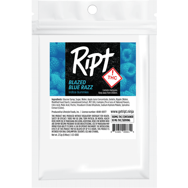 RIPT | Gummies | (I) Blazed Blue Razz