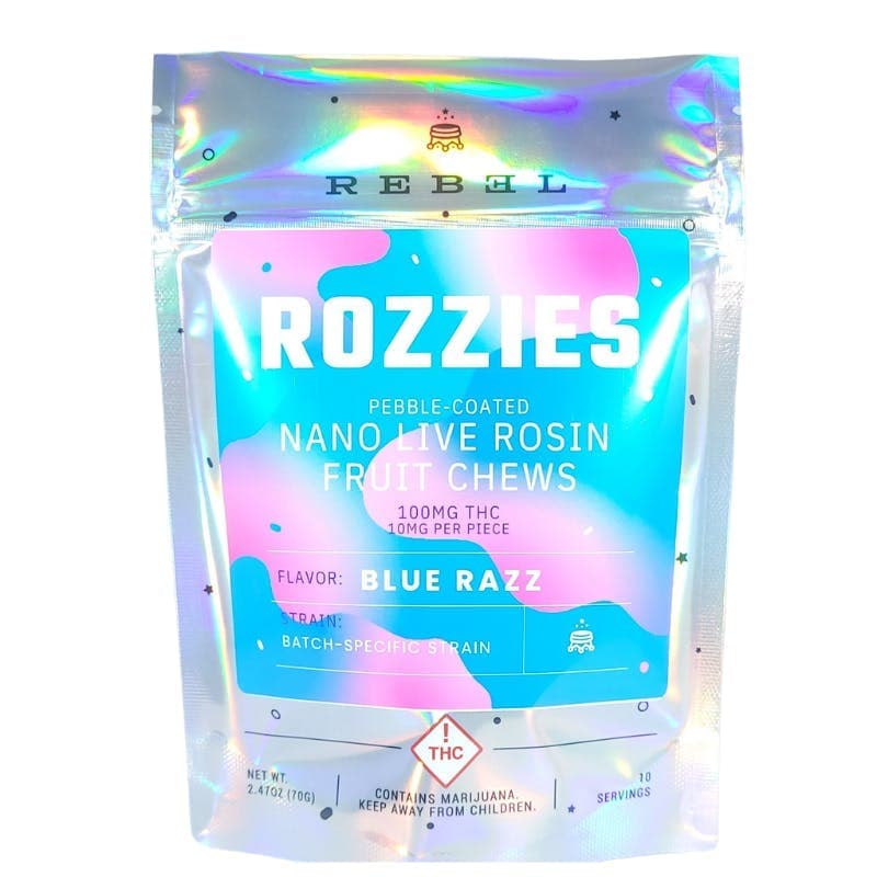 REBEL | Rozzies Rosin Gummies | Blue Razzie
